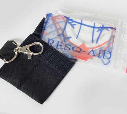 Face Shield in keyring pouch