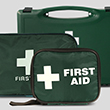 First Aid Bag - Large Green Canvas Pouch