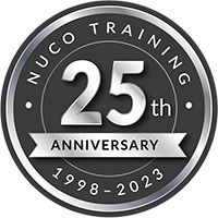 Nuco 25th anniversary logo