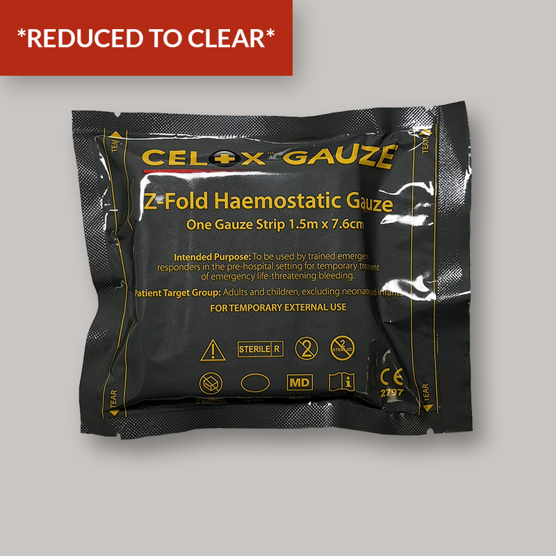 Celox Haemostatic Dressing Z-Fold Gauze Strip HDZFGS