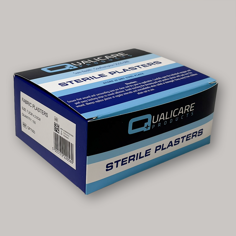Fabric 7.2cm x 2.5cm Plasters - Box of 100 QCF7225