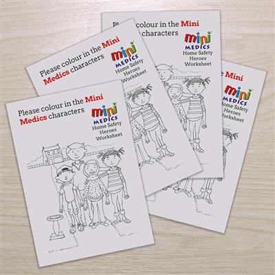 Mini Medics Home Safety Heroes Worksheets (pack of 32) MMHSHW