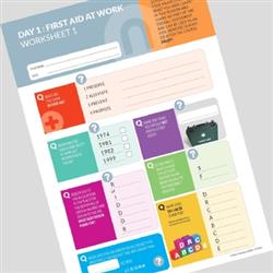 First Aid at Work Worksheet 1 FAWWORKSHEET1