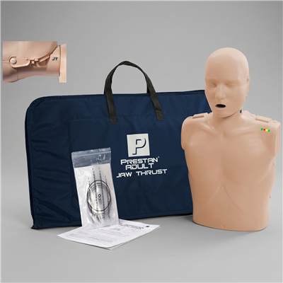 PRESTAN Jaw Thrust Professional Adult Manikin with CPR Feedback (Medium Skin) PRESTANPROACPRF-MS-JT