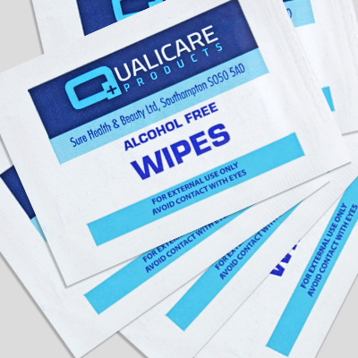 Alcohol Free Wipes - 100 Individual Sachets AFW100