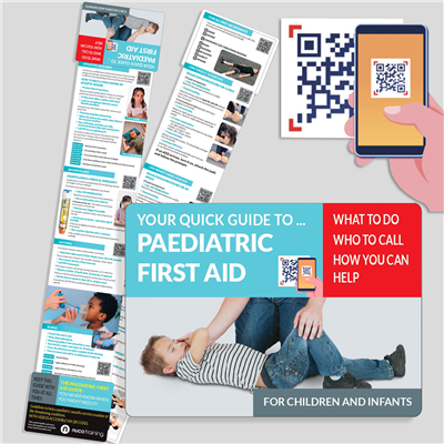 Paediatric First Aid Quick Guide (Pack of 12) PAEDQG