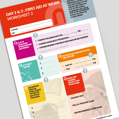 First Aid at Work Worksheet 2 FAWWORKSHEET2