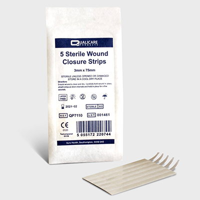 Sterile Wound Closure Strips<br>5 pack - 3mm x 75mm SWCS5