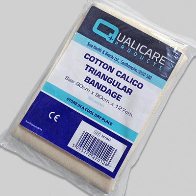 Cotton Calico Triangular Bandage Non-Hemmed - 90 x 90 x 127cm (1) CCT001