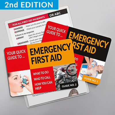 Emergency First Aid Guides<br />Nos. 1 and 2 in Packs of 12 EFAZCARD1&2