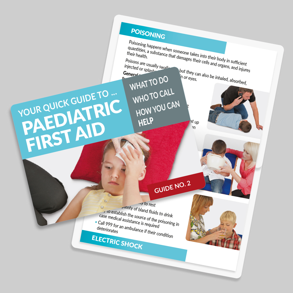 Paediatric First Aid Guide No. 2 - Pack of 12 PFAZCARD2