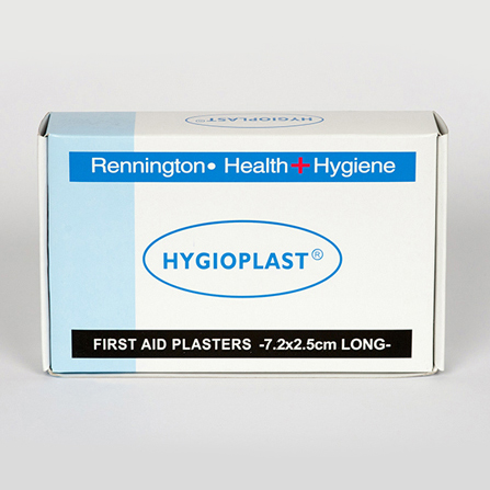 Washproof 7.2cm x 2.5cm Plasters - Box of 100 QCW7225