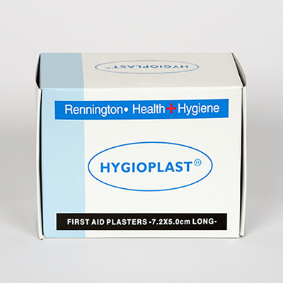 Washproof 7.2cm x 5cm Plasters - Box of 100 QCW7250
