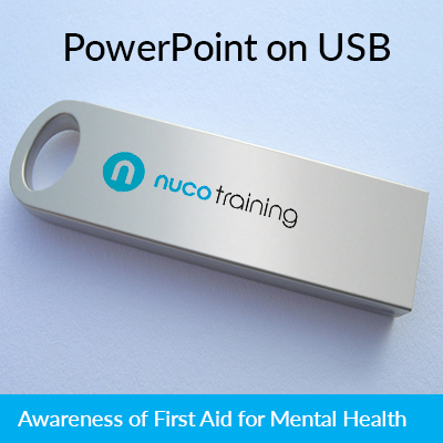 L1/L4 Awareness of First Aid for Mental Health PowerPoint USB AFA4MHPPUSB