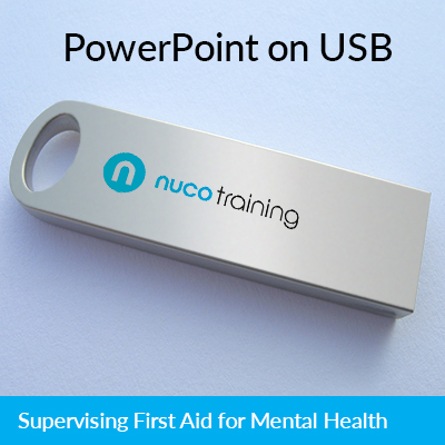 L3/L6 Supervising/Leading First Aid for Mental Health PowerPoint USB SLFA4MHPPUSB