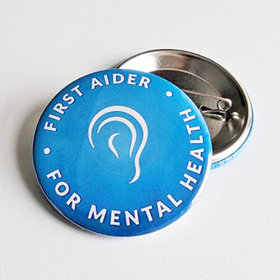 First Aider for Mental Health Pin Badge - Nuco Plus