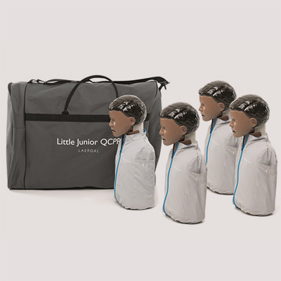 Little Junior QCPR Four Pack<br />- Dark Skin LJQCPR4PKDS