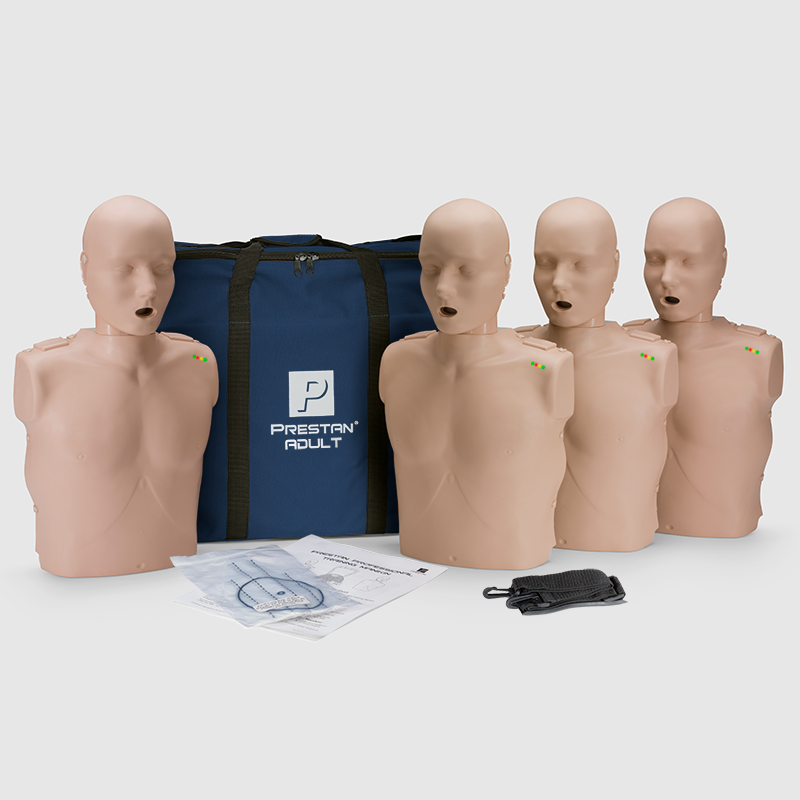 PRESTAN Professional Adult Manikin with CPR Feedback, 4-Pack (Medium Skin) PRESTANPROACPRF-4-MS