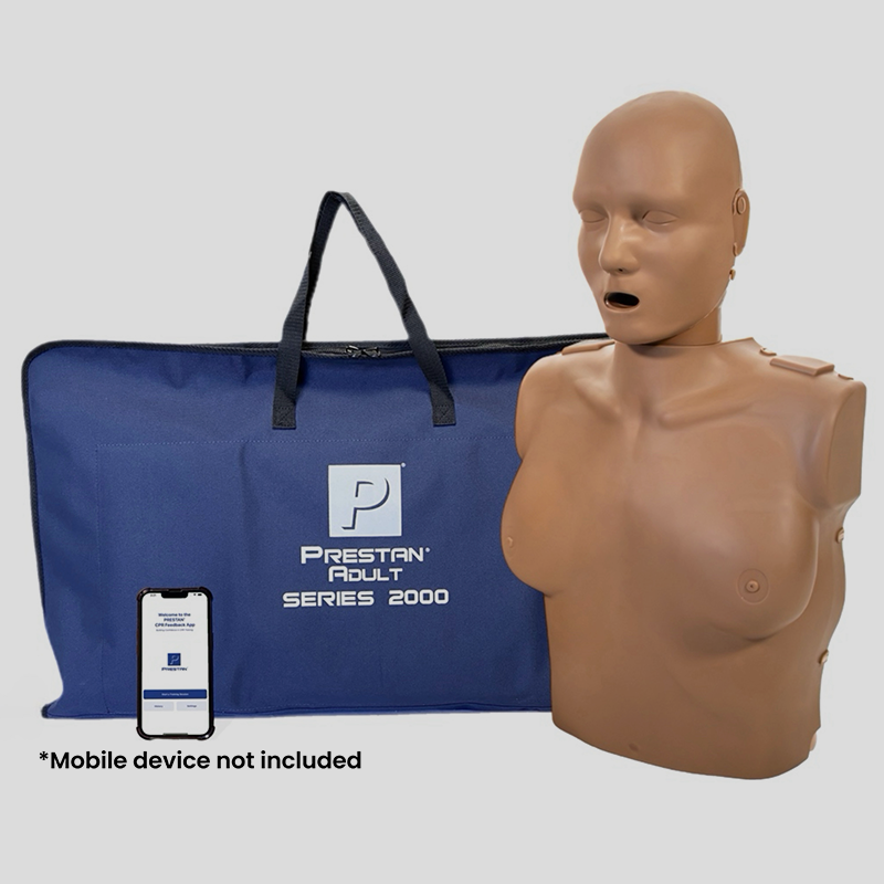 PRESTAN Professional Female Adult Series 2000 CPR Training Manikins (Dark Skin) PRESTANPRO2000-F-DS