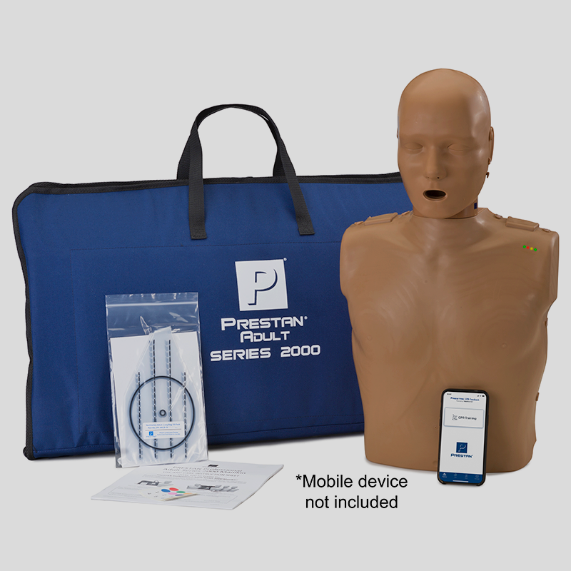 PRESTAN Professional Adult Series 2000 CPR Training Manikins (Dark Skin) PRESTANPRO2000-DS
