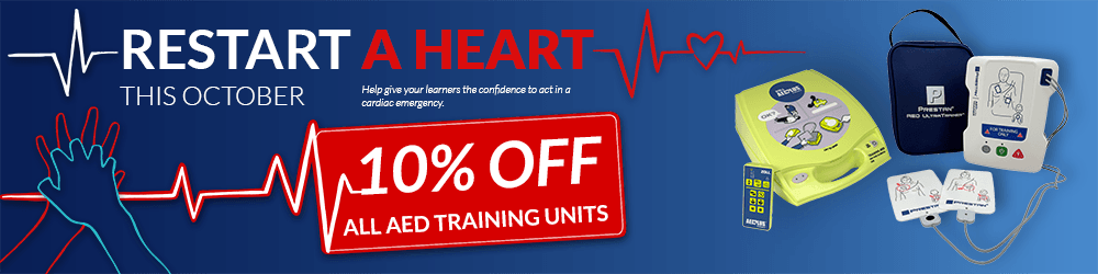 Restart a Heart — 10% off all AED training units this October